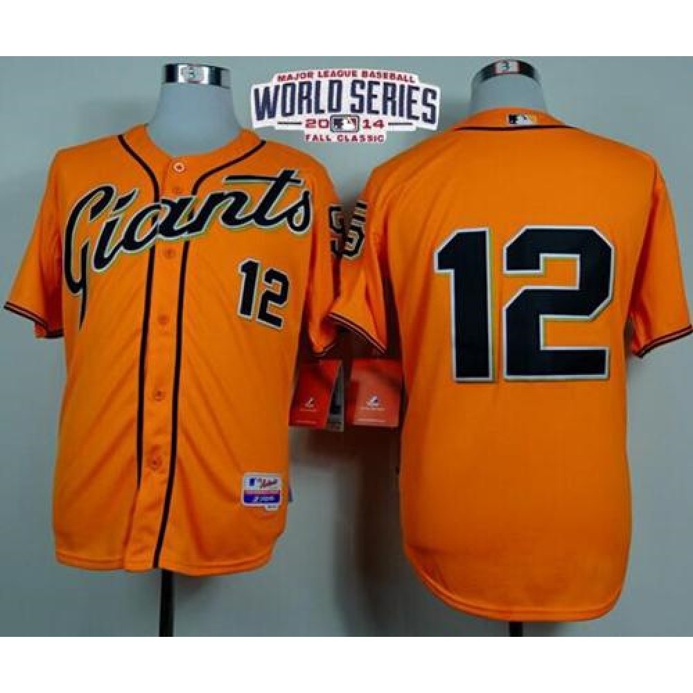 Giants_12_Joe_Panik_Orange_Alternate_Cool_Base_W_2014_World_Series_Patch_Stitched_MLB_Jersey_5pkPfULCY