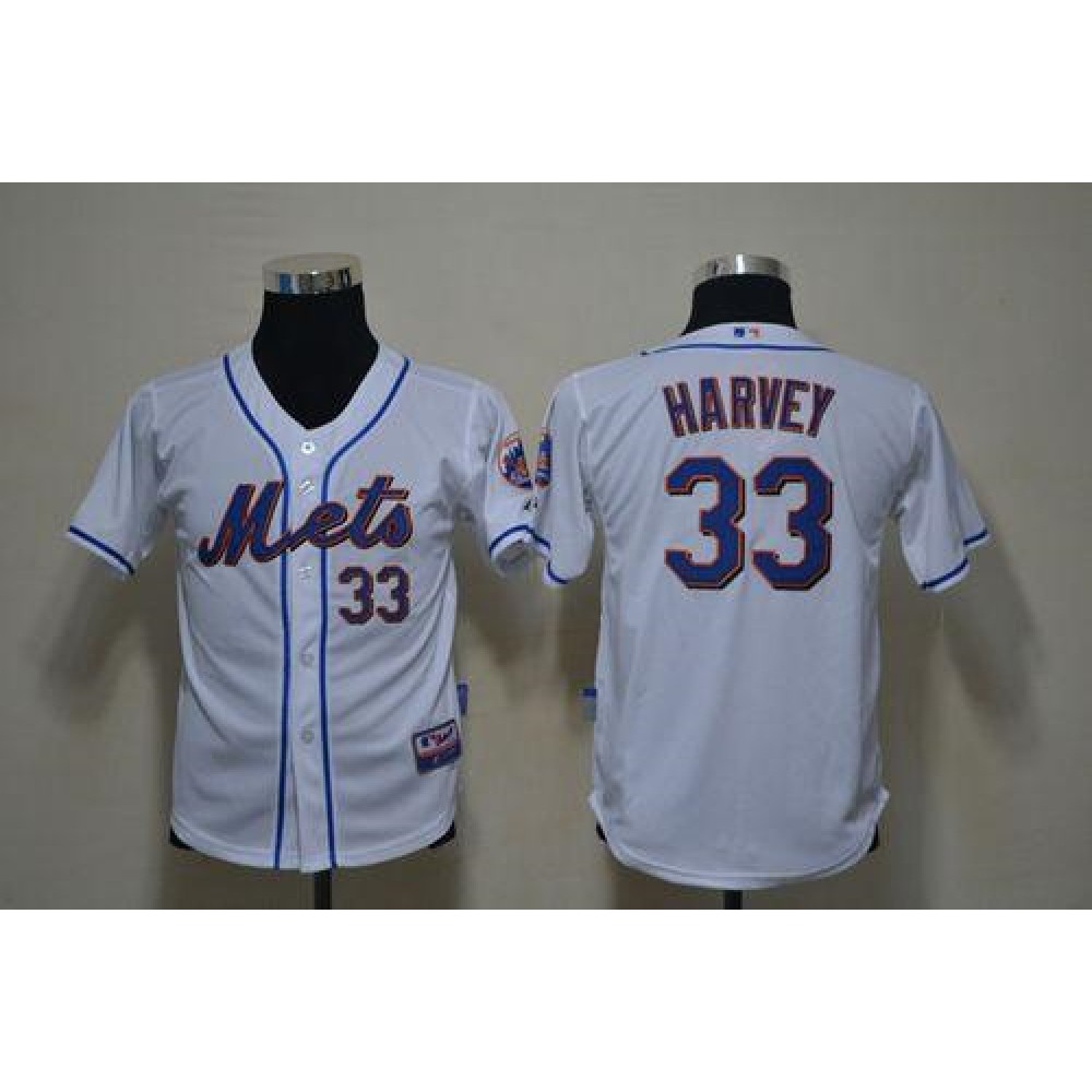 Mets_33_Matt_Harvey_White_Cool_Base_Stitched_Youth_MLB_Jersey_eCHE7FiA0