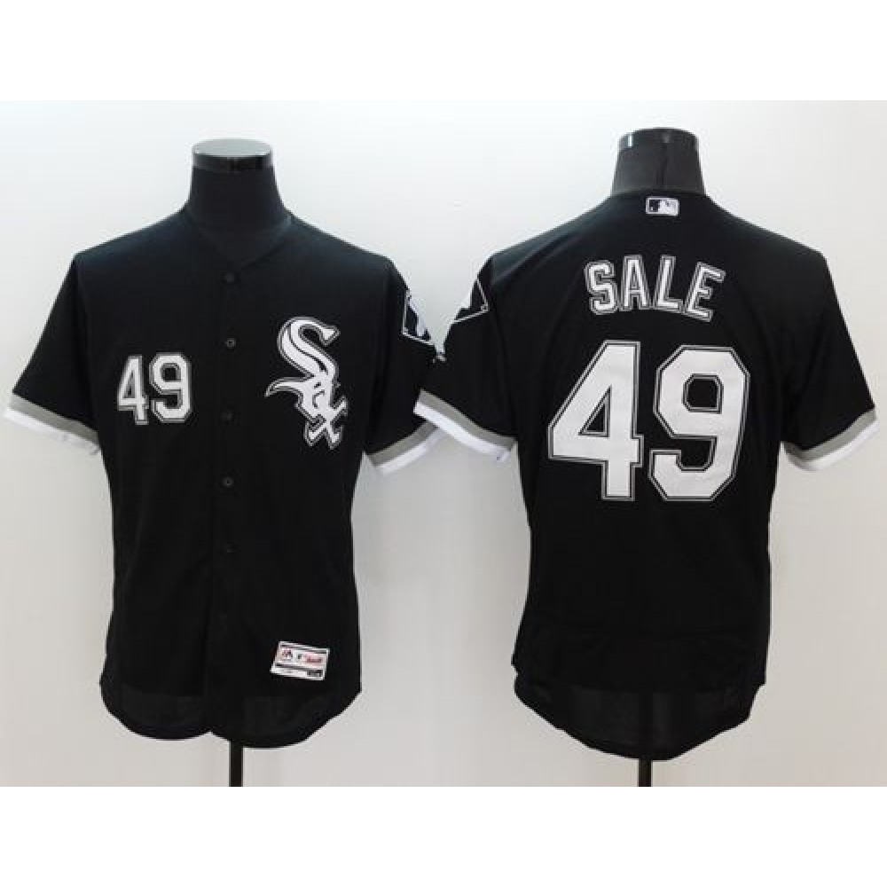 White_Sox_49_Chris_Sale_Black_Flexbase_Authentic_Collection_Stitched_MLB_Jersey_hRiAucLrV